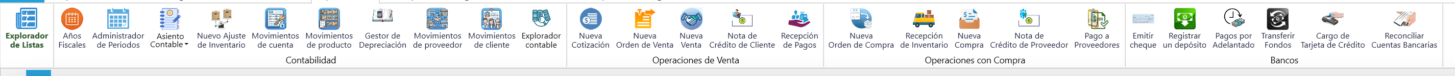 La pestaña Operaciones
