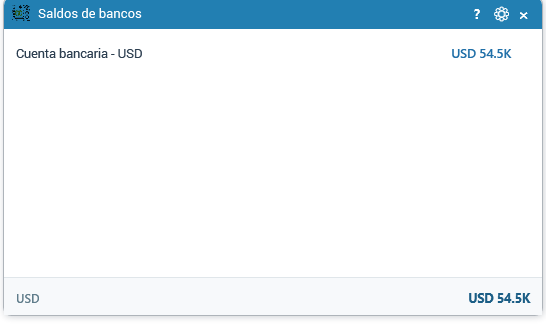 Saldos de bancos