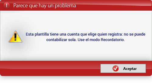 Una plantilla con una línea a elegir no se puede programar en Automático (captura de Guatemala)
