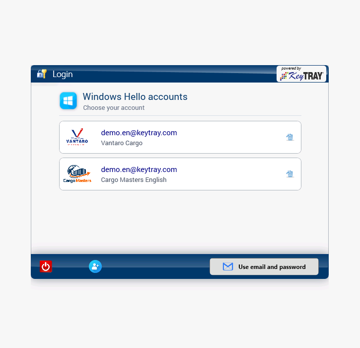 The same account in two companies