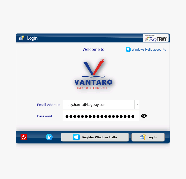 The second account, ready to register