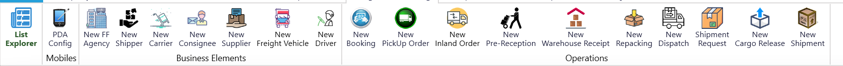 The Freight Forwarding ribbon