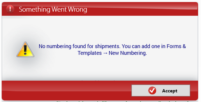 No numbering found