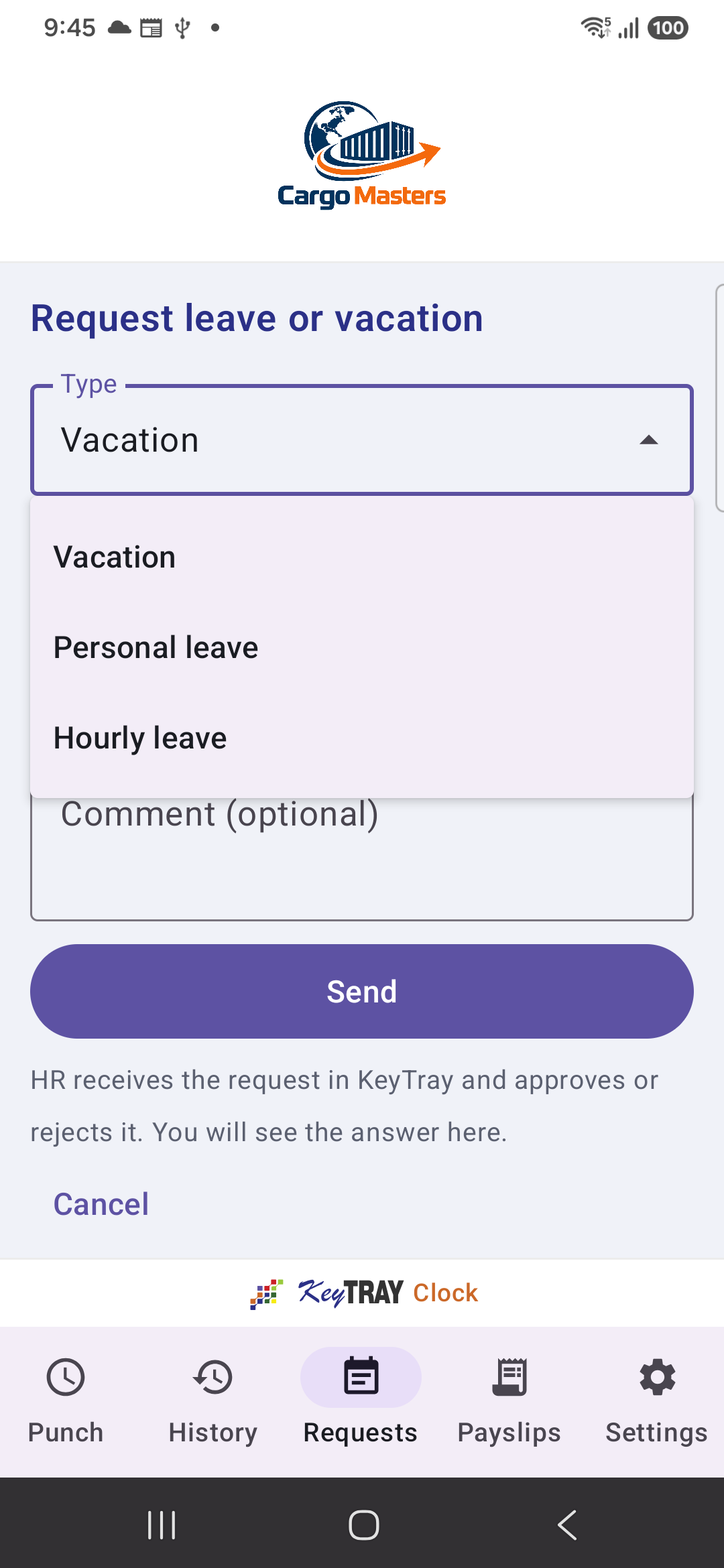 Types you can request