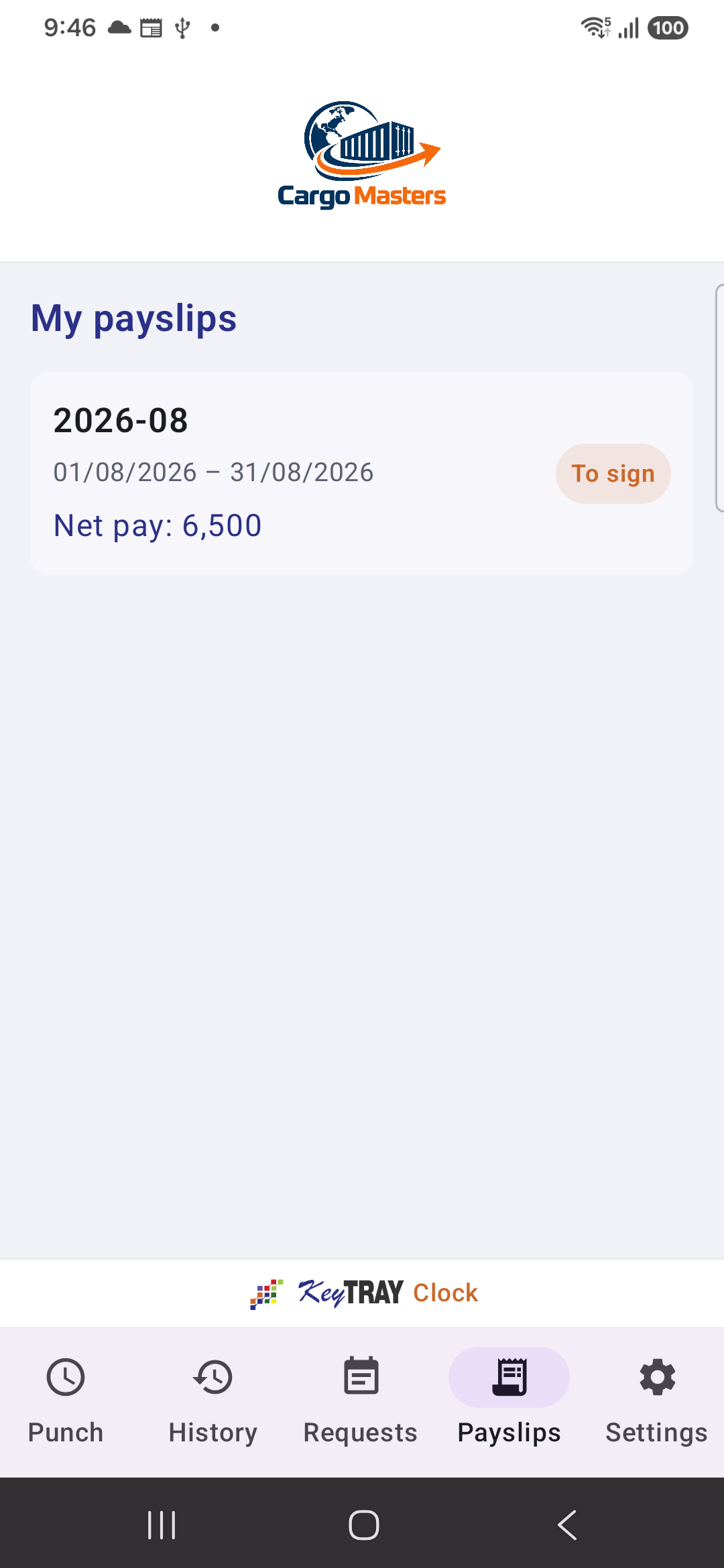 My payslips