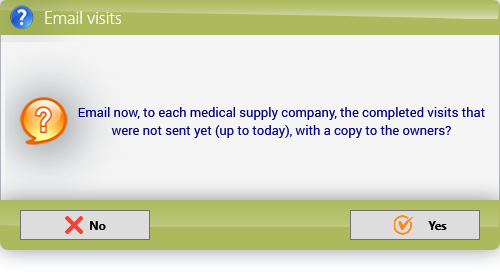 Email Visits: the confirmation